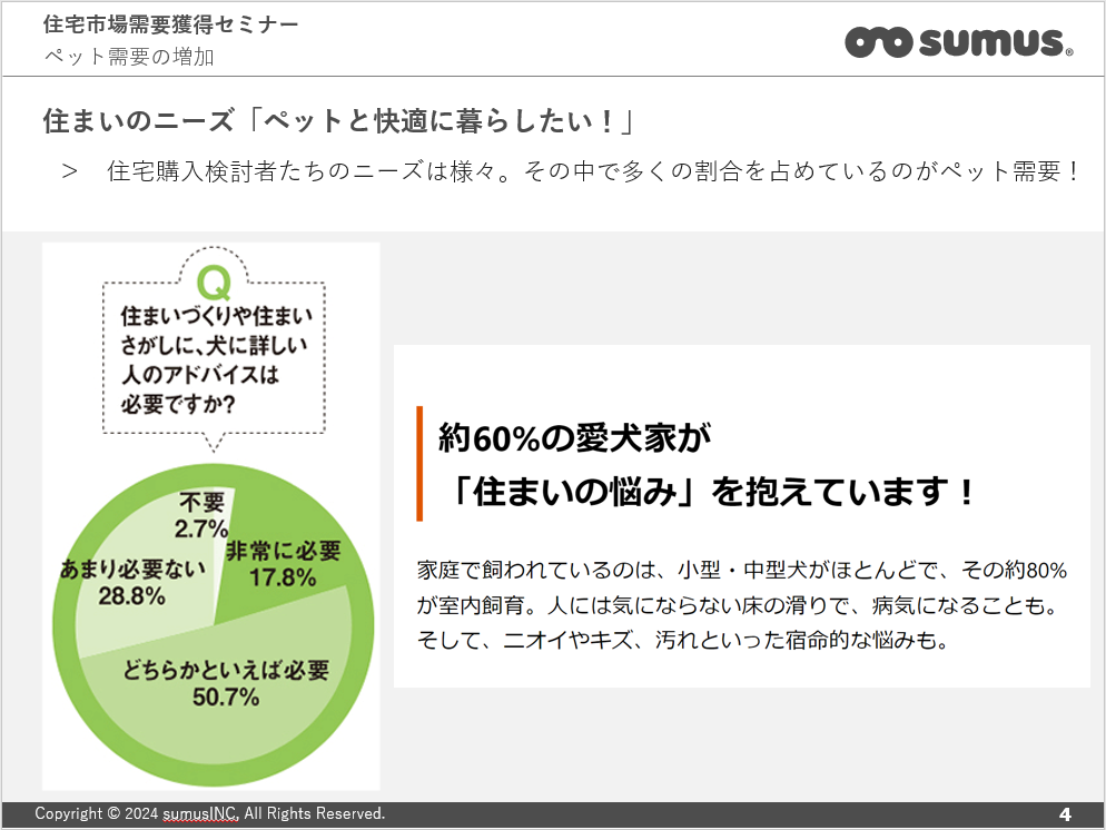 ペット特化の空間設計イメージ